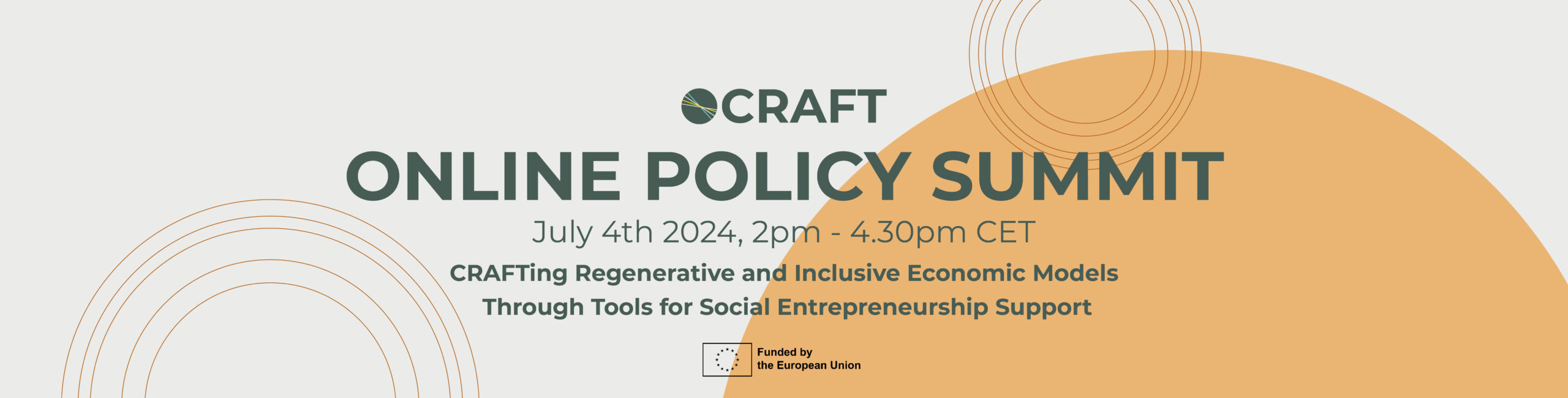 CRAFT online Policy Summit 4 July 2024, 2:00 - 4:30pm (CET)